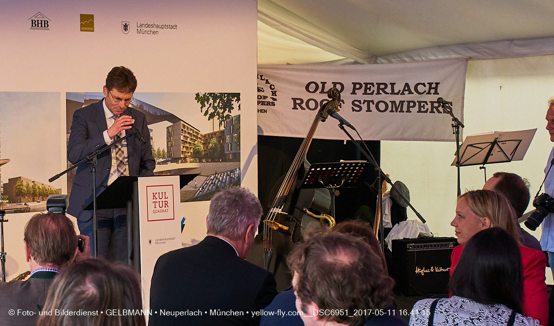 11. Mai 2017 - Grundsteinlegung für die LOGE und dem Kulturquadrat in Neuperlach